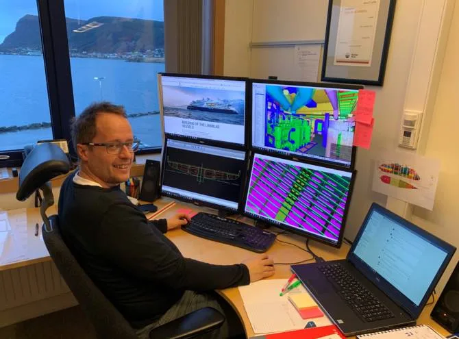 ULSTEINin tutkimusristeilijän suunnittelun vastaava Børulf Lefdal.