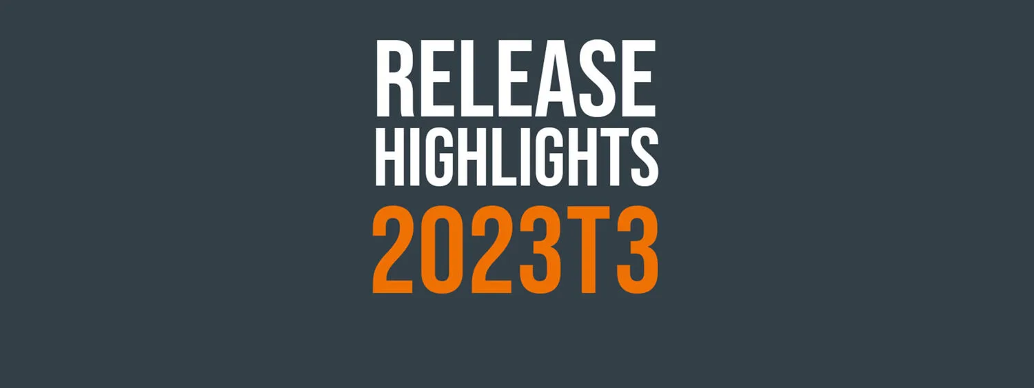 New software release 2023T3