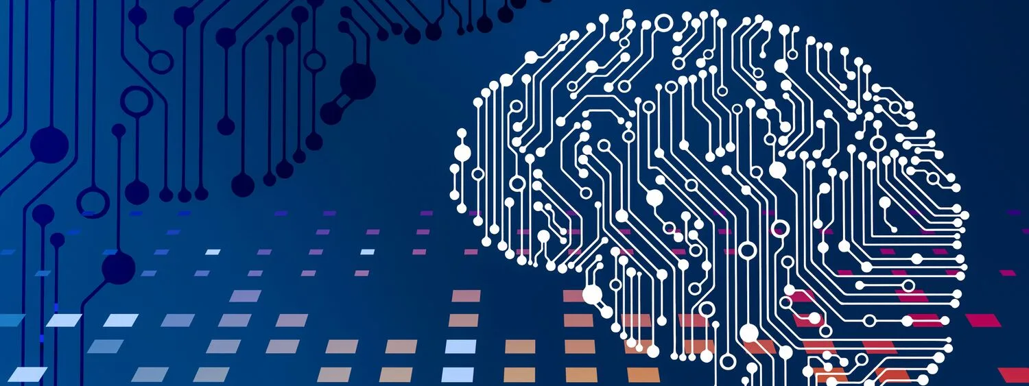A brain is made out of an electrical digital diagram