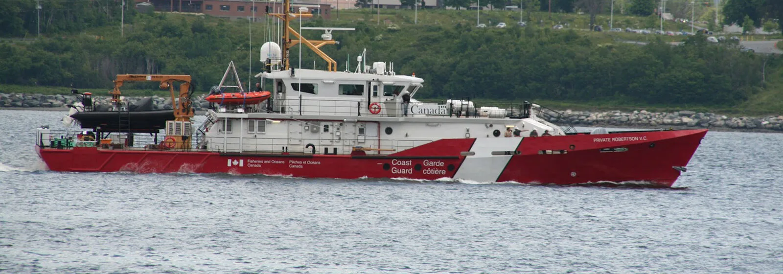 Canadian coast guard ship