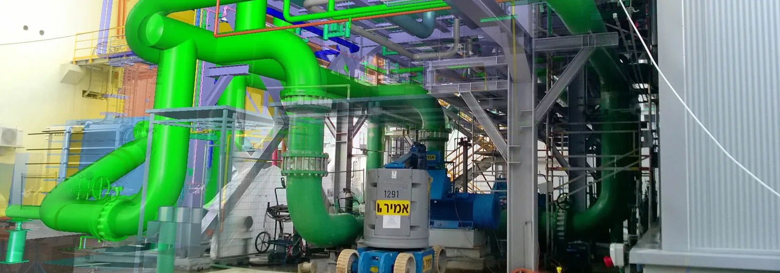 Industrial plant and digital twin 3D CAD software