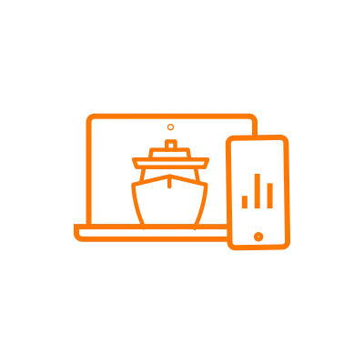 Boat computer phone icon