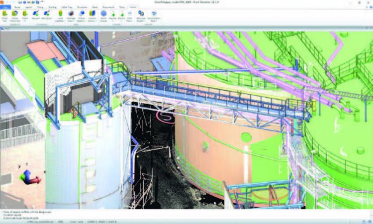Laser scanned 3D model