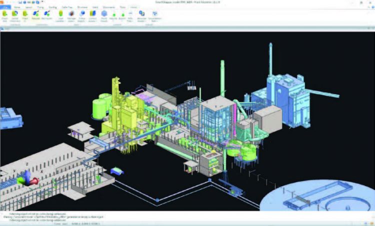 A 3D model of the Piteå plant