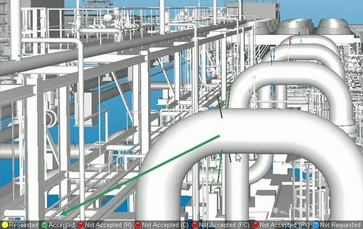 Weld examination status in CADMATIC eShare