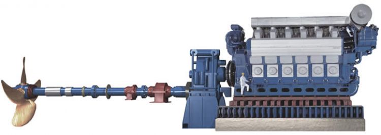 3D model of the ship engine