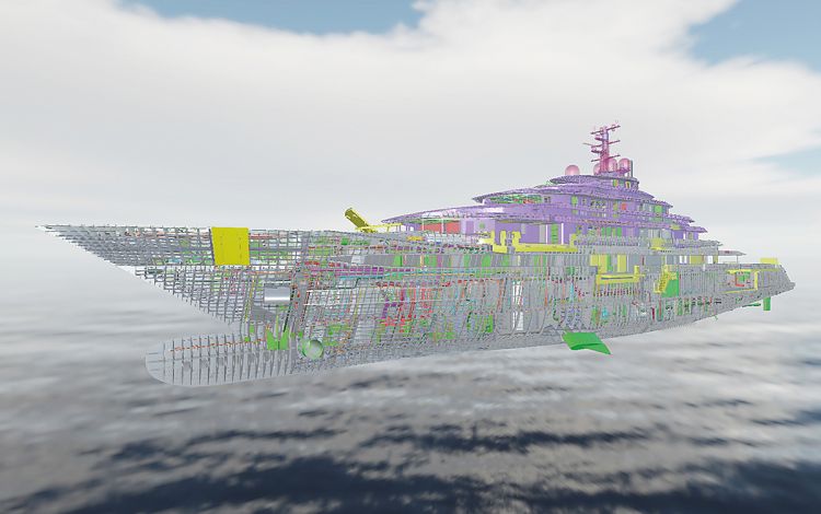 Yacht 3D model
