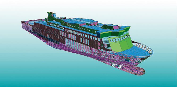 3D ship model