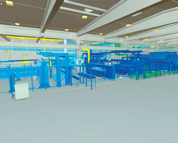 Metsä Board Husum mill 3D model