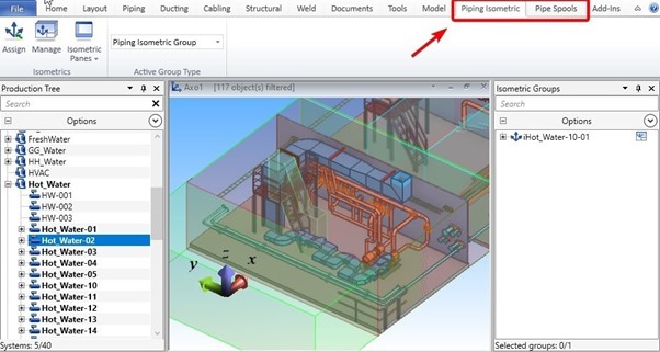 Industrial plant piping and HVAC 3D CAD design