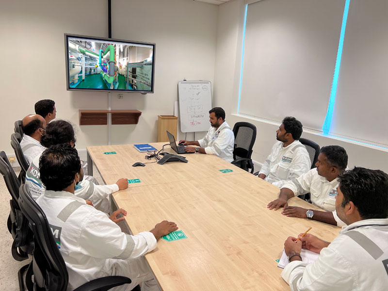 N-KOM team in the office