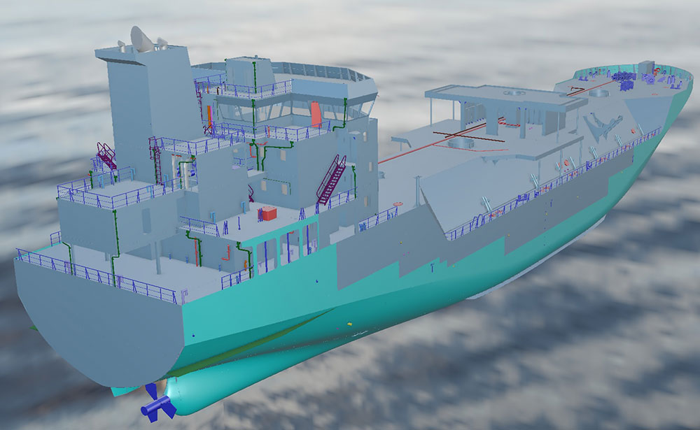 3D ship model
