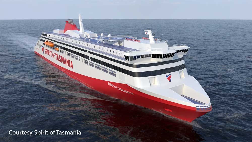 Spirit of Tasmania 3d visualization