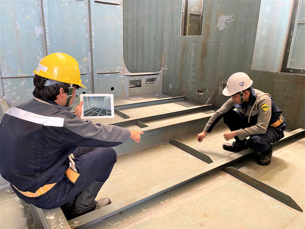 Men at the work site