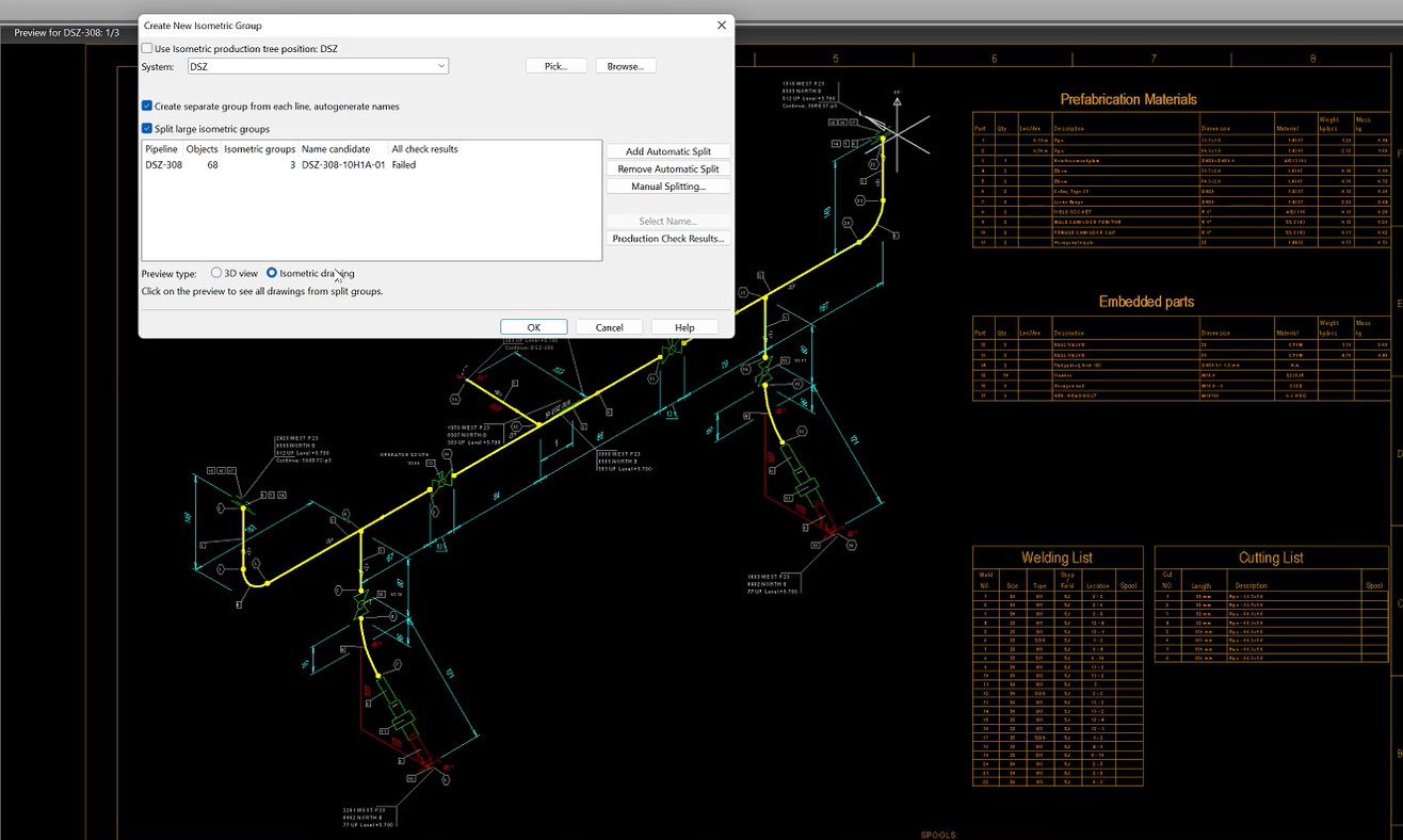 Isometric drawings UI