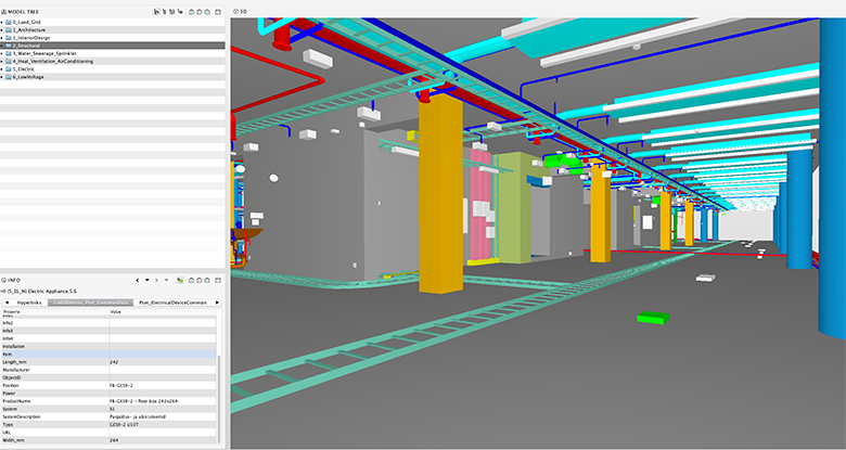 3D model of the building