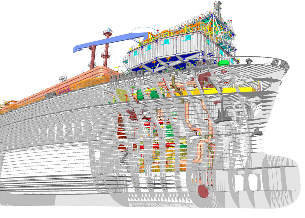 3D ship model