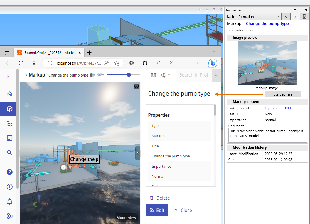 Plant eShare integration