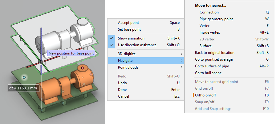 orthogonal locking UI