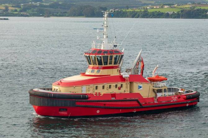 The VILJA icebreaking tug was delivered in June 2019. It does duty in the of the northern Gulf of Bothnia.