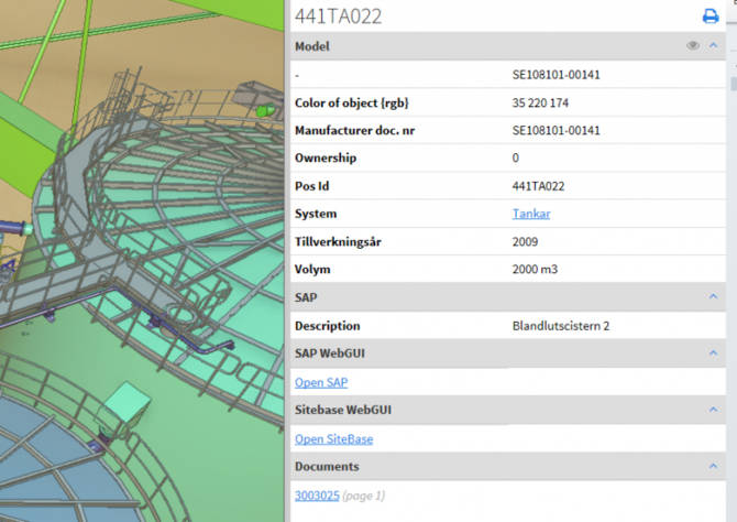 An external link to equipment in eShare.