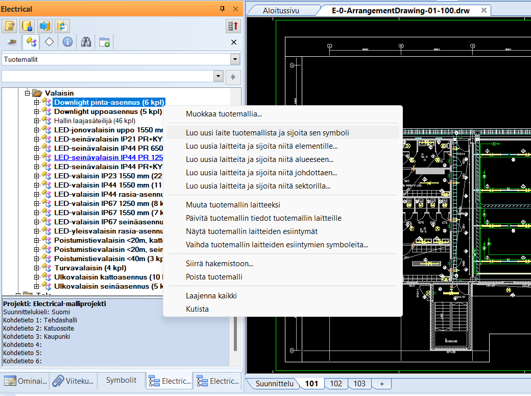 Parantuneet tuotemalliominaisuudet.