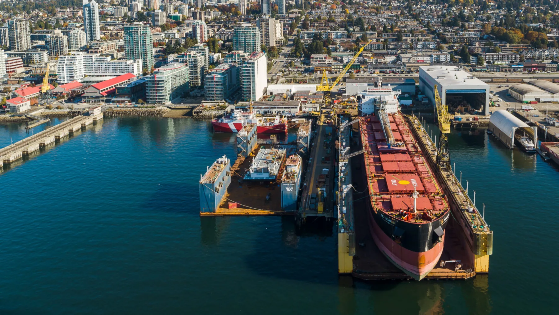 Seaspan shipyard aerial view