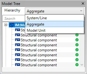 Model tree that supports multiple hierarchy types in Cadmatic 2025H2