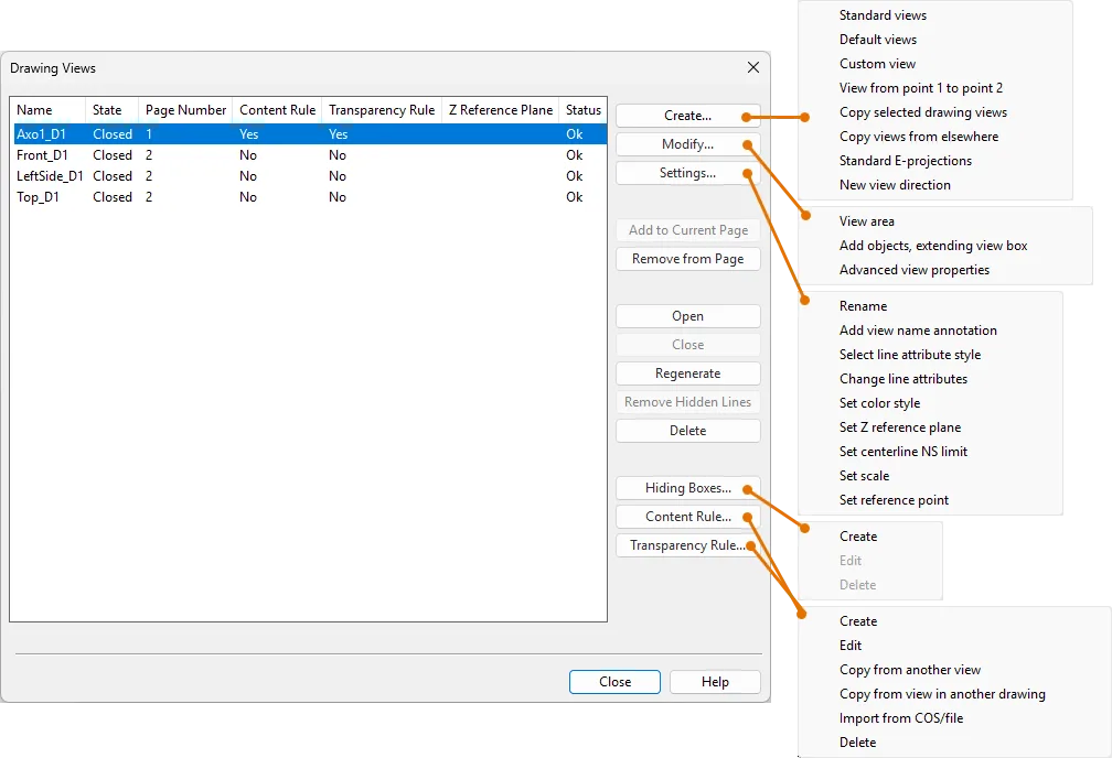 Improved drawing view management in 2026H1