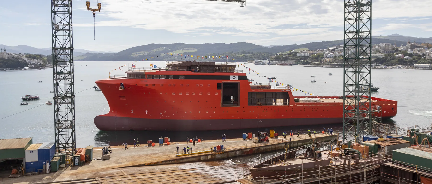 Ocean energy support vessel built by Gondan.